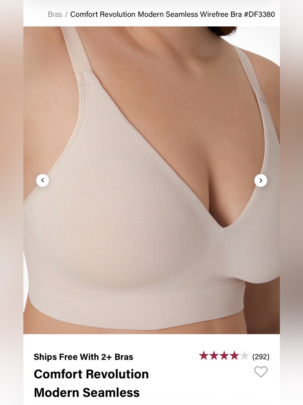 Bali Comfort Revolution Seamless Bra - Light Blush